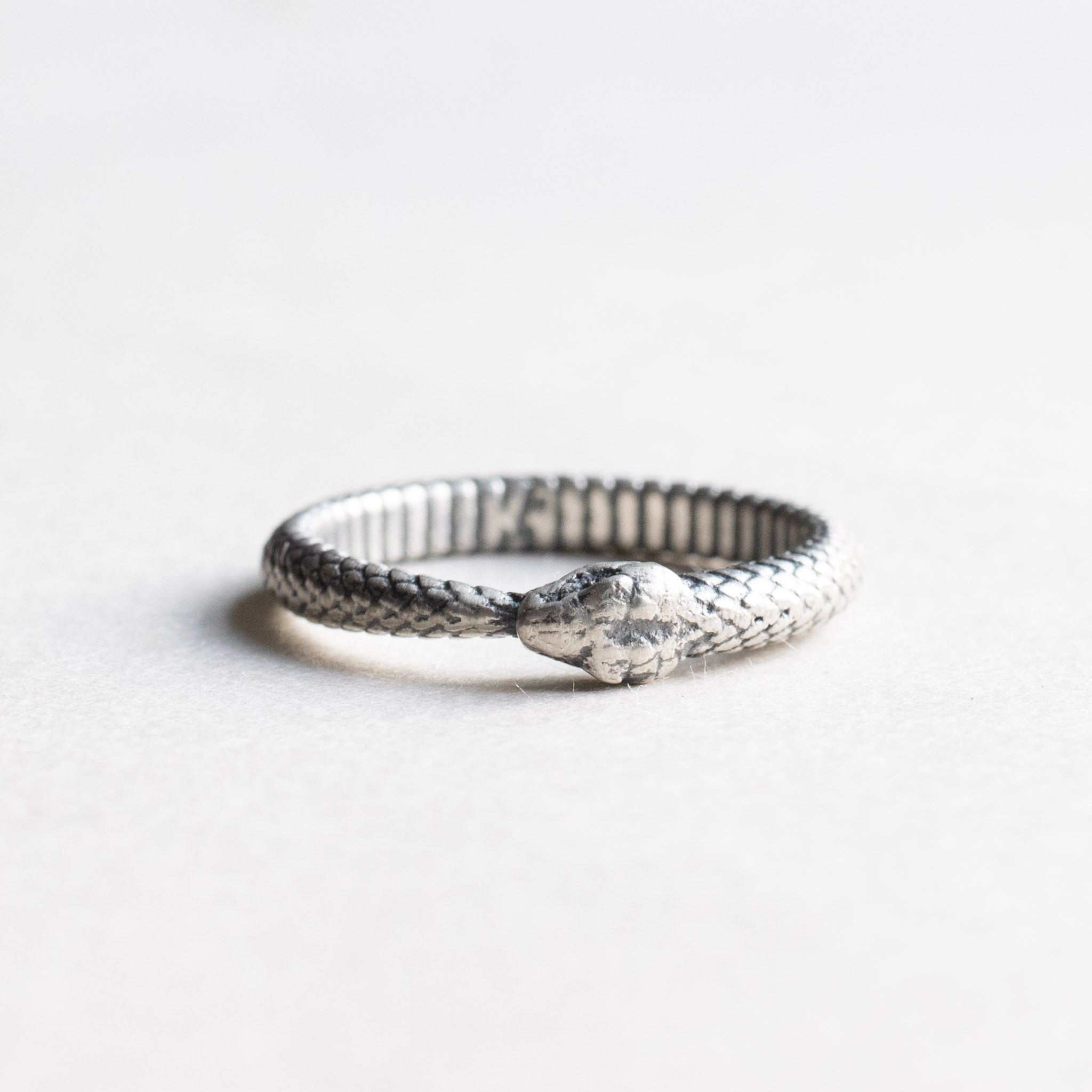 925 Sterling Silver Ouroboros Snake Ring – Rose & Choc