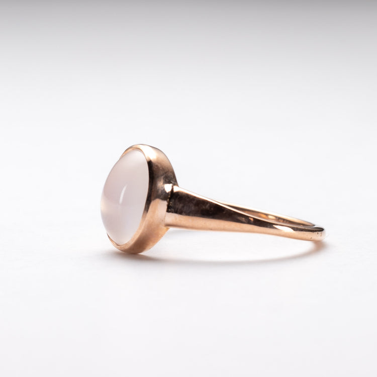 14K Rose Gold Moonstone Ring