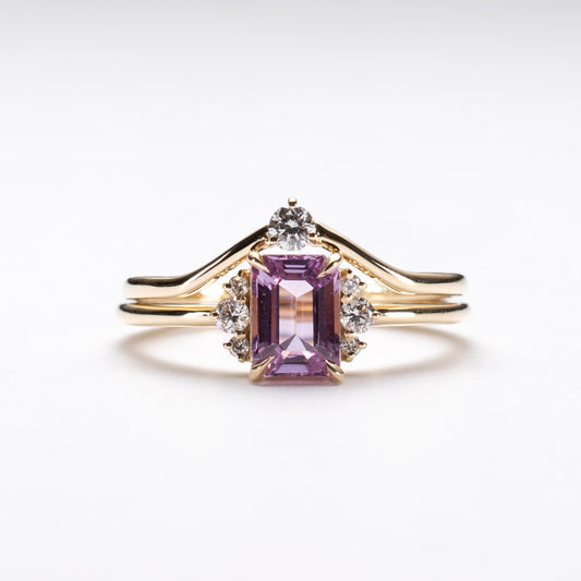 14K Pink Sapphire Set