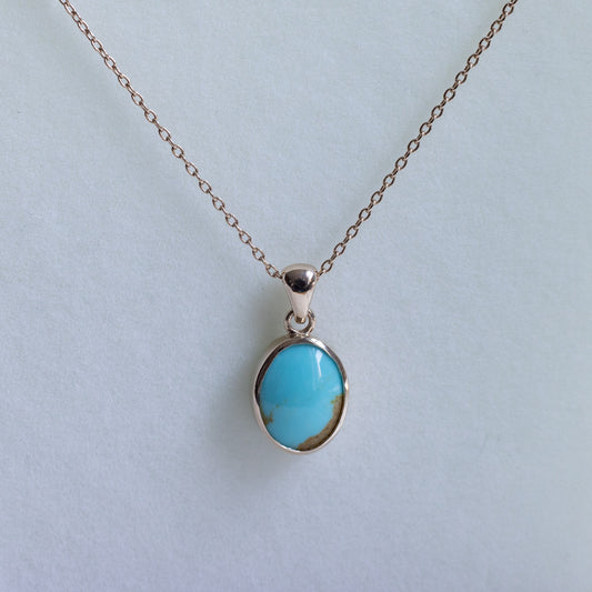 14K Kingman Turquoise Necklace