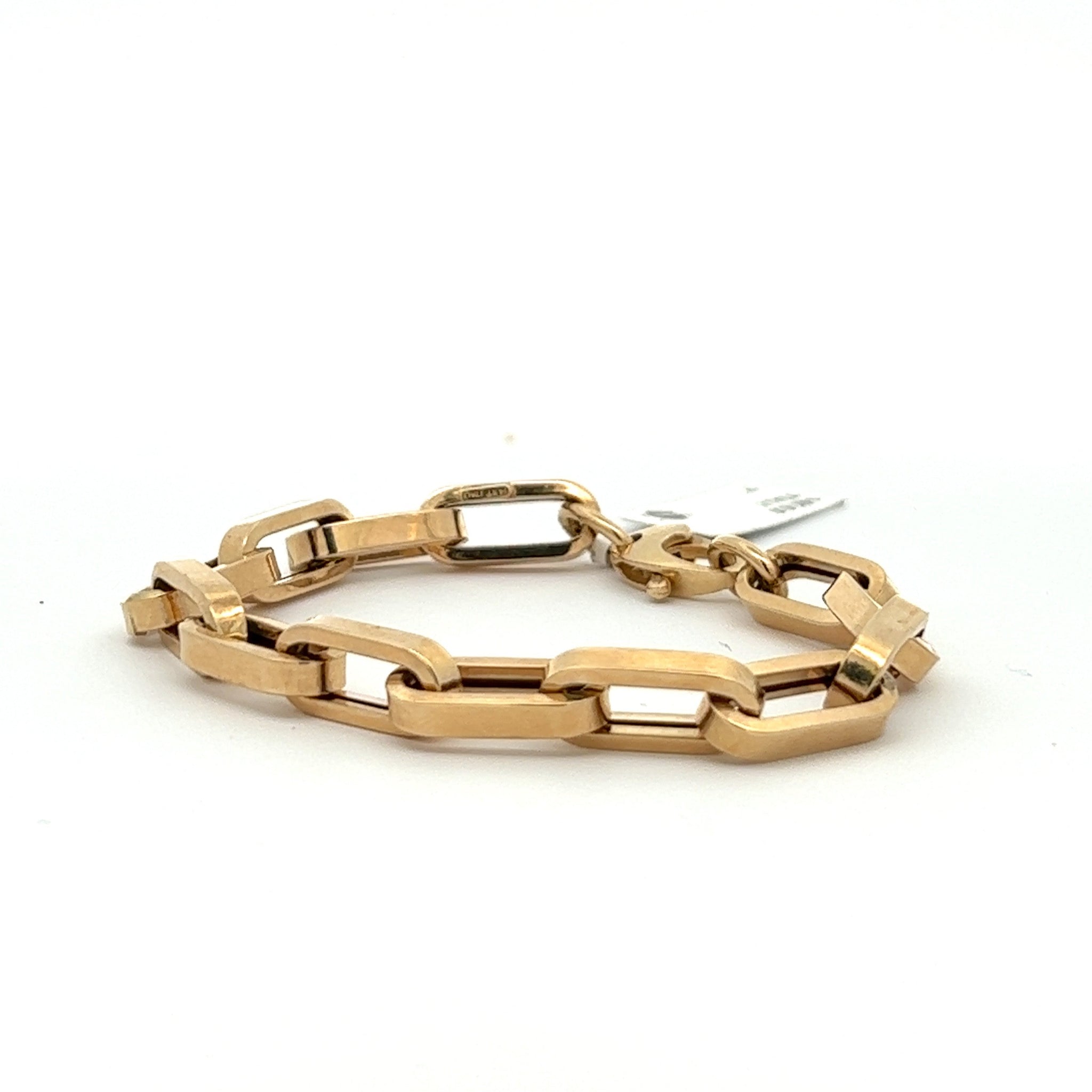 14k Gold Paperclip Chunky Bracelet – Rose & Choc